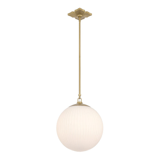 Orly One Light Pendant Aged Brass