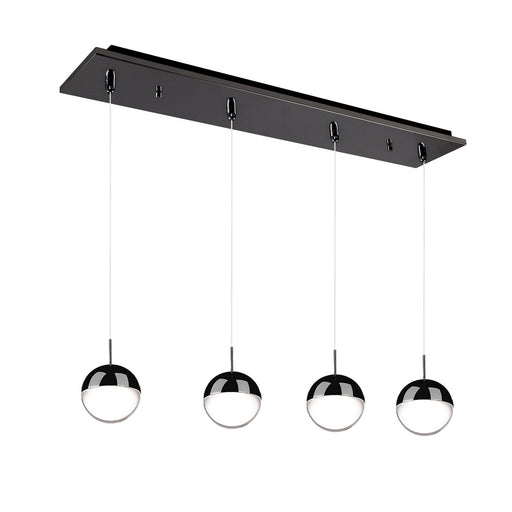 Pluto LED Pendant Black Chrome