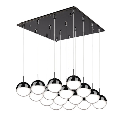 Pluto LED Pendant Black Chrome