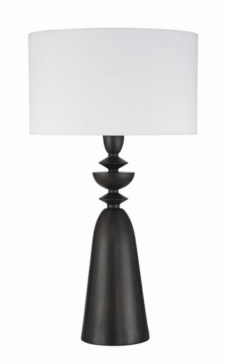 Travis One Light Table Lamp Dark Wood
