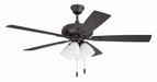 Craftmade - ECF114CBZ5-CBZWLN - 52" Ceiling Fan - Eos Frost 4 Light - Classic Bronze