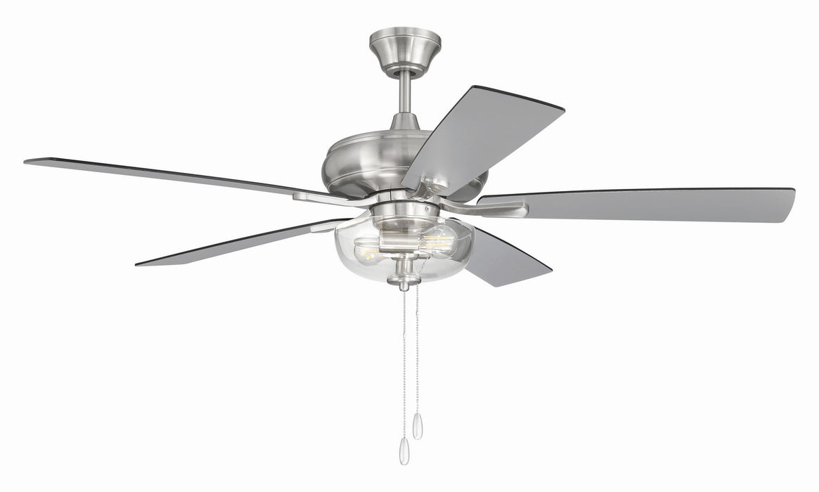 Craftmade - ECF201BNK5-BNGW - 52" Ceiling Fan - EOS 2 Light Clear Bowl 52" Ceiling Fan - Brushed Polished Nickel