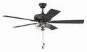 Craftmade - ECF201CBZ5-CBZWLN - 52" Ceiling Fan - EOS 2 Light Clear Bowl 52" Ceiling Fan - Classic Bronze