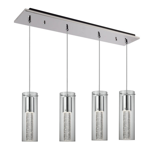 Champagne LED Pendant Chrome