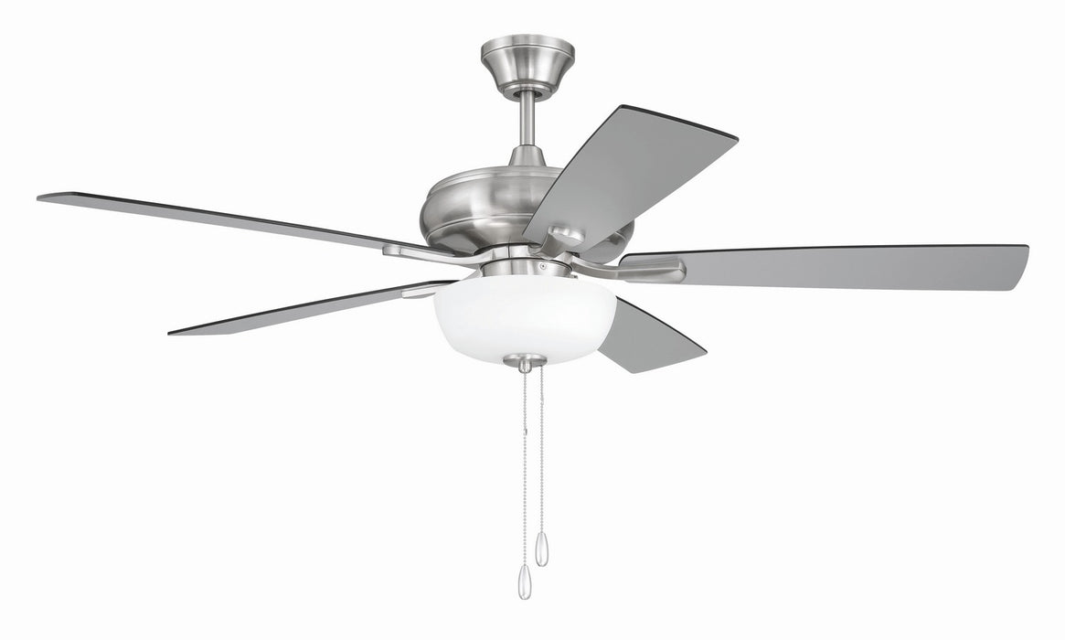 Craftmade - ECF211BNK5-BNGW - 52" Ceiling Fan - EOS 2 Light Frosted White Bowl 52" Ceiling Fan - Brushed Polished Nickel