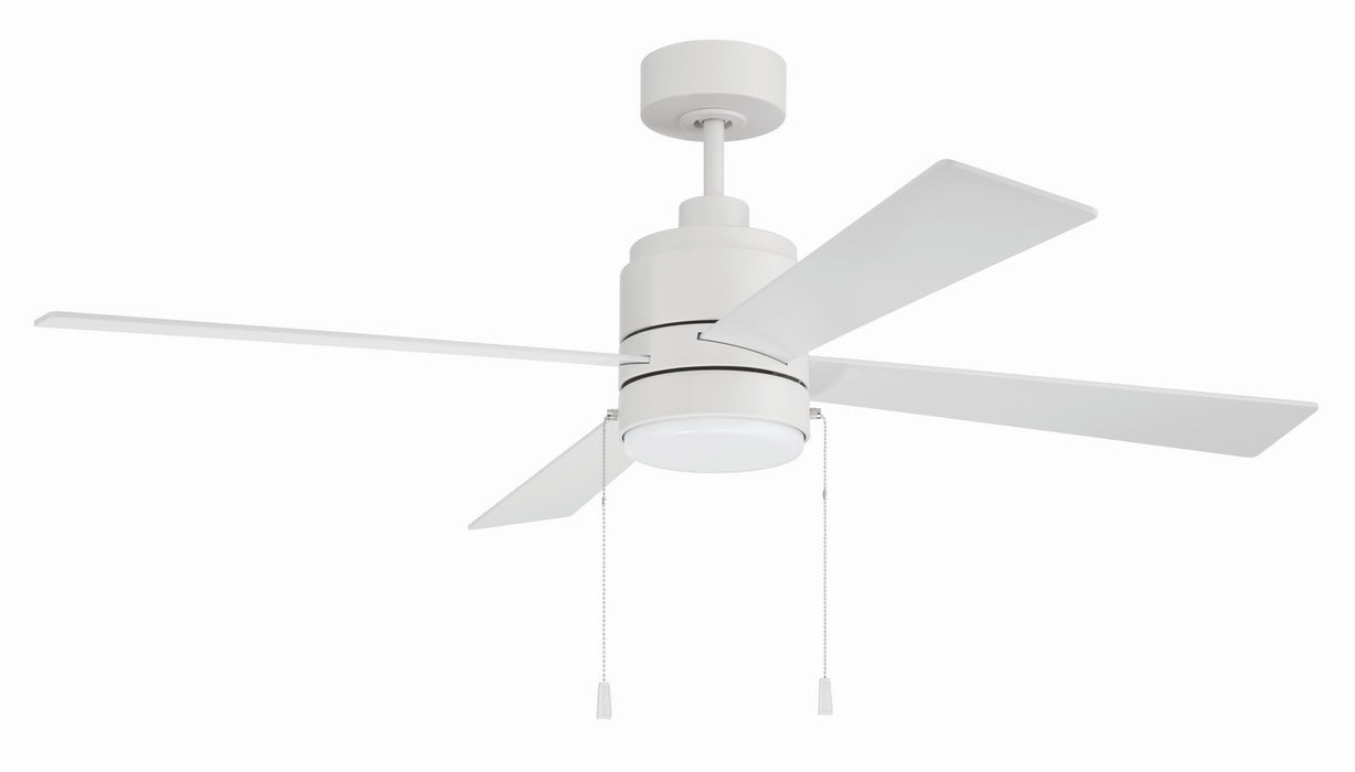 Craftmade - EMCY52W4-PC - 52" Ceiling Fan - Energy Star McCoy 52" 4 Blade Ceiling Fan - White