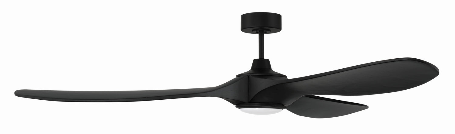 Craftmade - EVY72FB3-NWF - 72" Ceiling Fan - Envy 72" Ceiling Fan Damp Rated no Wifi - Flat Black