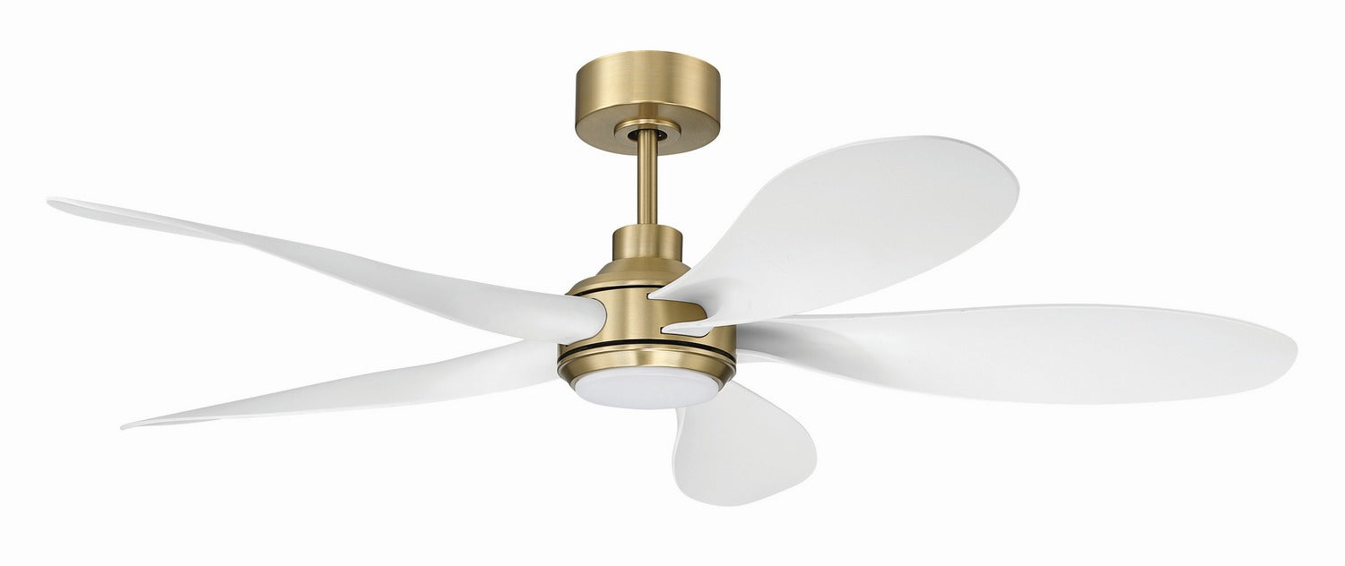 Craftmade - RSL52SBW5 - 52" Ceiling Fan - Rosalie 52" 5-Blade Indoor ceiling Fan - Satin Brass