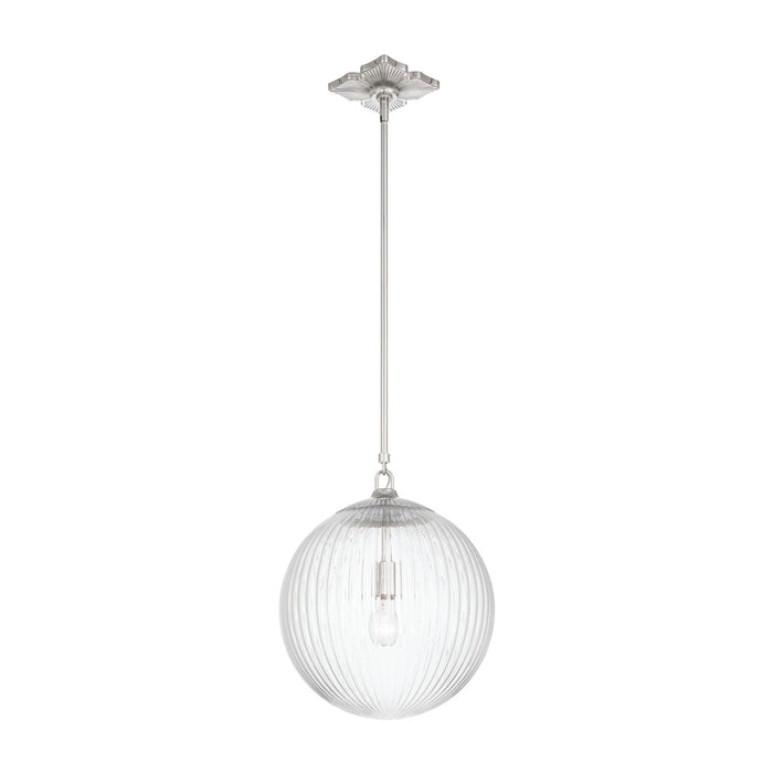 Crystorama - ORY-1007-PN-CL - One Light Pendant - Orly - Polished Nickel
