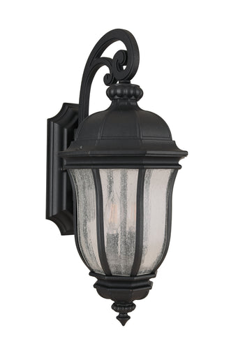 Harper Two Light Outdoor Wall Lantern Textured Black