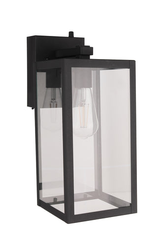 Harris One Light Outdoor Lantern Textured Black