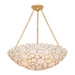 Crystorama - PAL-525-GA - Six Light Chandelier - Palla - Antique Gold