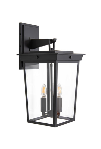 Duncan Three Light Outdoor Wall Lantern Textured Black