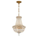 Crystorama - ROS-A1006-AG-CL-MWP - Five Light Chandelier - Roslyn - Aged Brass