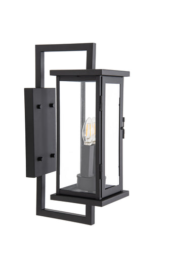 Jordan Two Light Outdoor Wall Lantern Textured Black