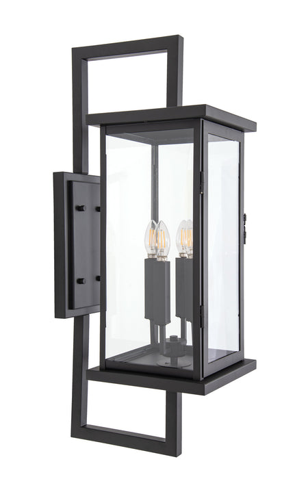 Craftmade - ZA8020-TB - Four Light Outdoor Wall Lantern - Jordan - Textured Black