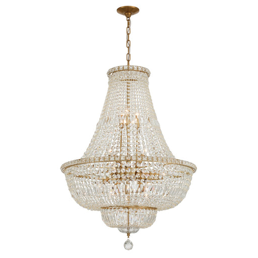 Roslyn 15 Light Chandelier Aged Brass