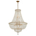 Crystorama - ROS-A1015-AG-CL-MWP - 15 Light Chandelier - Roslyn - Aged Brass