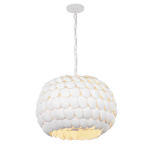 Talia Five Light Chandelier Matte White
