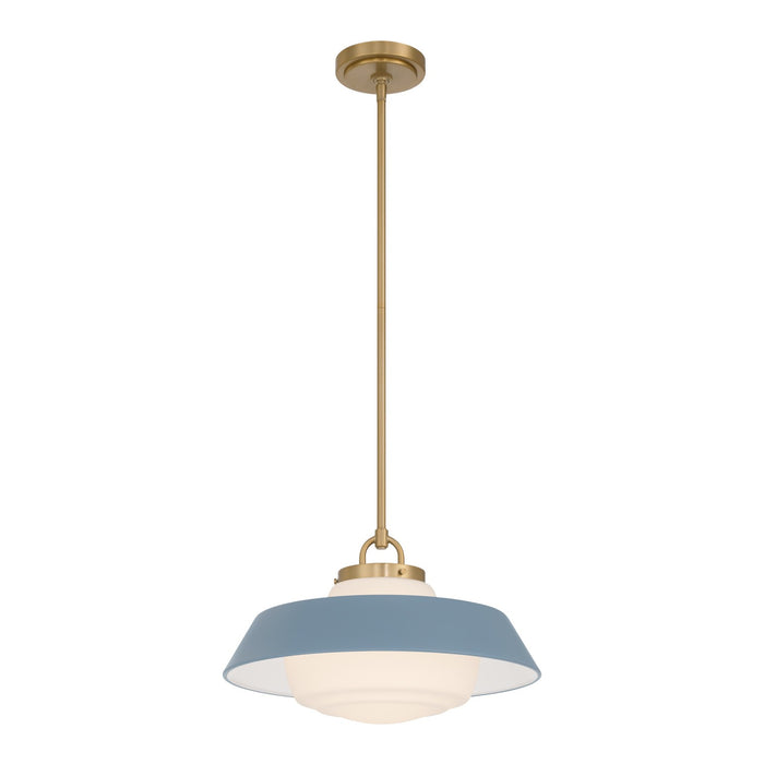 Crystorama - XAN-8006-VG-BL - One Light Pendant - Xander - Vibrant Gold