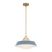 Crystorama - XAN-8006-VG-BL - One Light Pendant - Xander - Vibrant Gold