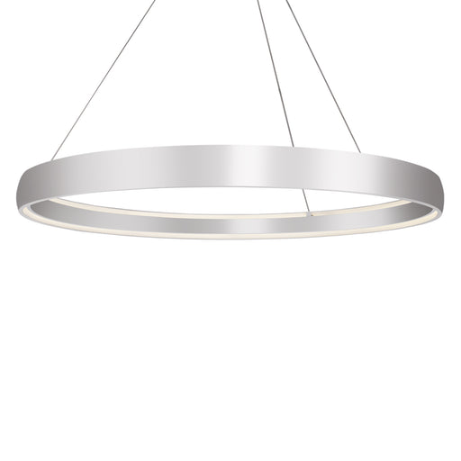 Halo LED Pendant Brushed Silver