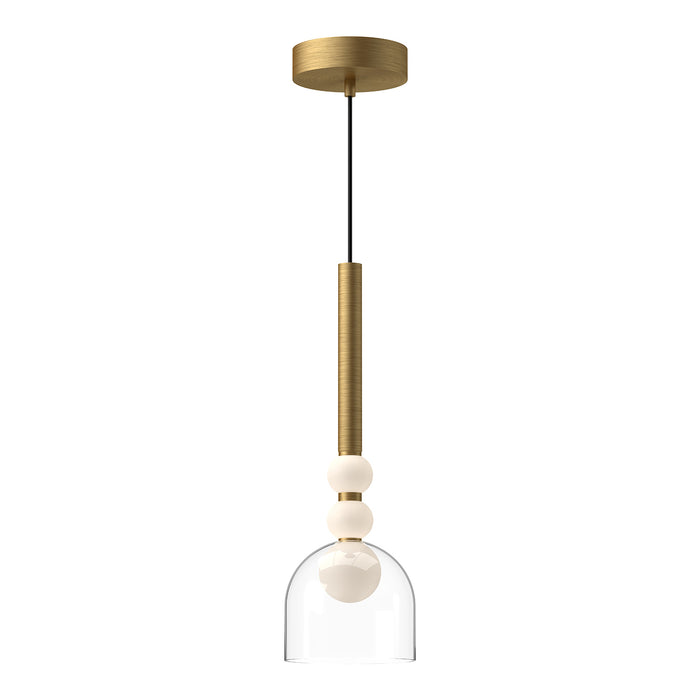 Kuzco Lighting - PD30505-BG/CL-UNV - LED Pendant - Rise - Brushed Gold/Clear