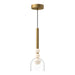 Kuzco Lighting - PD30505-BG/CL-UNV - LED Pendant - Rise - Brushed Gold/Clear