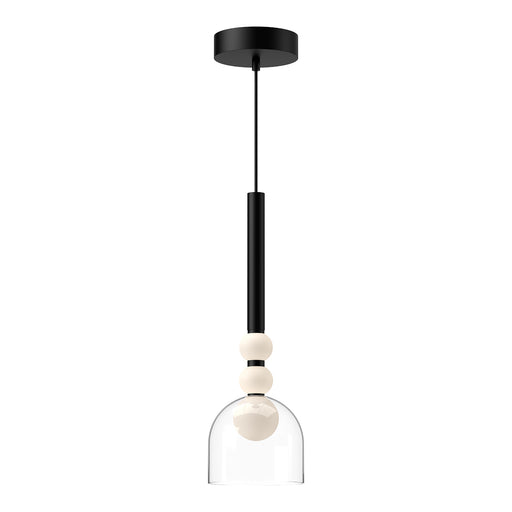 Kuzco Lighting - PD30505-BK/CL-UNV - LED Pendant - Rise - Black/Clear