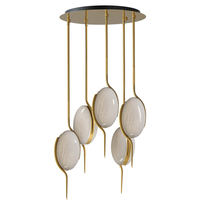 Studio M - SM24875MRNAB - LED Pendant - Locket - Natural Aged Brass