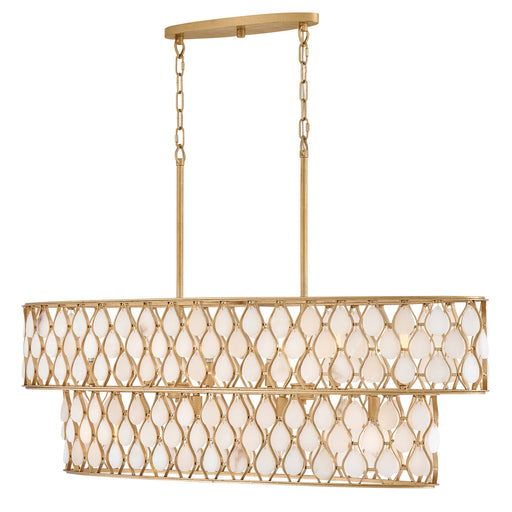 Estie LED Linear Pendant Piastra Gold