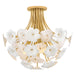 Fredrick Ramond - FR41961DG - LED Semi Flush Mount - Marianne - Deluxe Gold