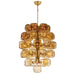 Fredrick Ramond - FR46858UB - LED Chandelier - Perriand - Unlacquered Brass