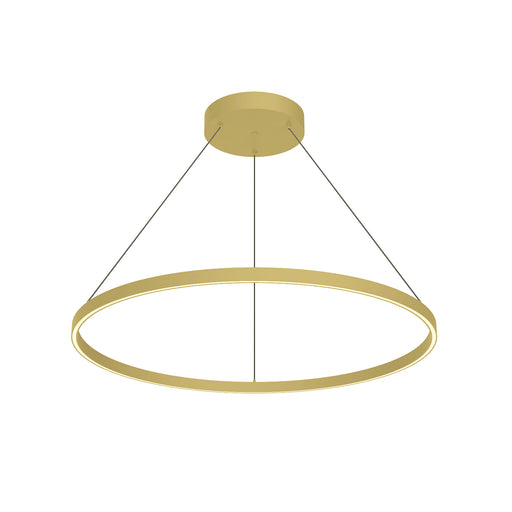 Cerchio LED Pendant Brushed Gold