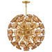 Fredrick Ramond - FR46905UB-AM - LED Chandelier - Maya - Unlacquered Brass
