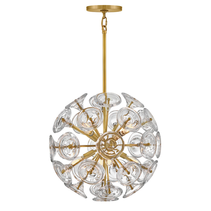 Fredrick Ramond - FR46907UB - LED Pendant - Maya - Unlacquered Brass