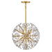Fredrick Ramond - FR46907UB - LED Pendant - Maya - Unlacquered Brass