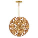 Fredrick Ramond - FR46907UB-AM - LED Pendant - Maya - Unlacquered Brass
