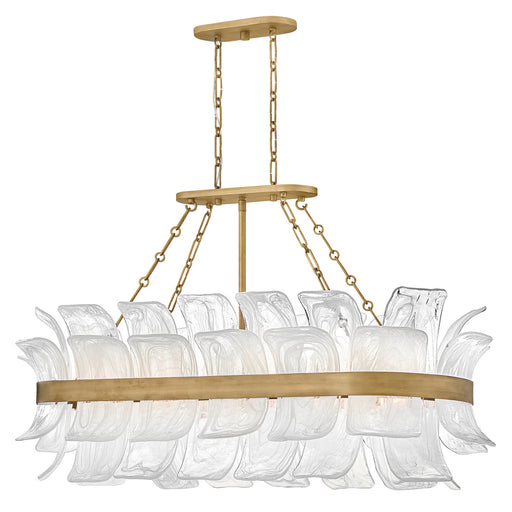 Fredrick Ramond - FR46915BNG - LED Linear Pendant - Fleur - Burnished Gold