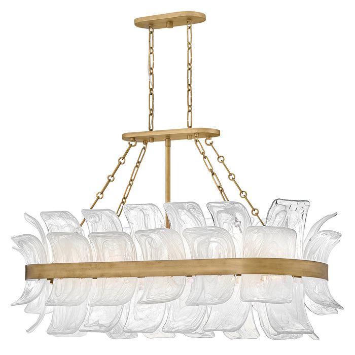 Fredrick Ramond - FR46915BNG - LED Linear Pendant - Fleur - Burnished Gold