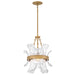 Fredrick Ramond - FR46917BNG - LED Pendant - Fleur - Burnished Gold