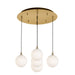 Kuzco Lighting - MP3106BGOP-05 - LED Pendant - Bolla - Brushed Gold/Opal Glass