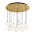 Kuzco Lighting - MP3106BGOP-13 - LED Pendant - Bolla - Brushed Gold/Opal Glass