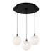 Kuzco Lighting - MP3106BKOP-03 - LED Pendant - Bolla - Black/Opal Glass
