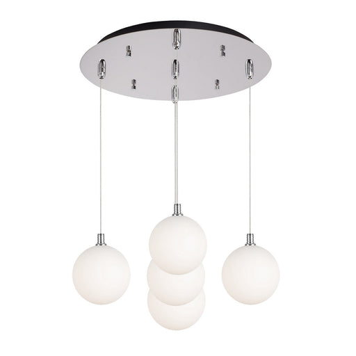 Kuzco Lighting - MP3106CHOP-05 - LED Pendant - Bolla - Chrome/Opal Glass