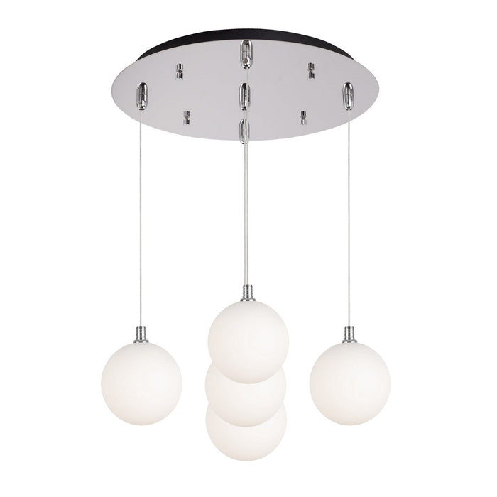 Kuzco Lighting - MP3106CHOP-05 - LED Pendant - Bolla - Chrome/Opal Glass