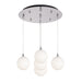 Kuzco Lighting - MP3106CHOP-05 - LED Pendant - Bolla - Chrome/Opal Glass