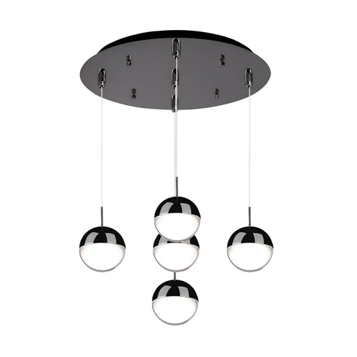 Pluto LED Pendant Black Chrome