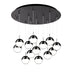 Kuzco Lighting - MP402801BC-13 - LED Pendant - Pluto - Black Chrome