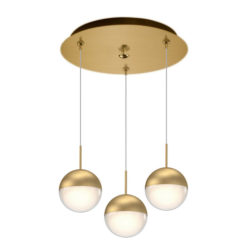 Pluto LED Pendant Brushed Gold